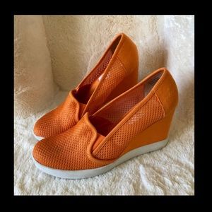 BC Footwear Break The Ice Fashion Orange WedgeSZ 8